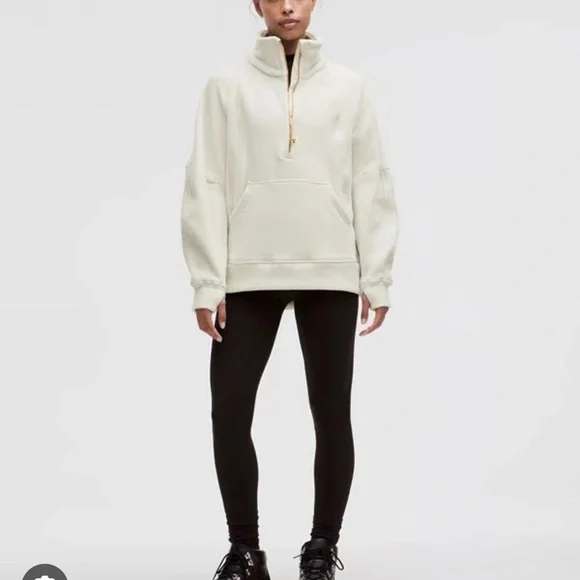 Lululemon Scuba Tumbled Fleece Funnel-Half Zip - Picture 2 of 5